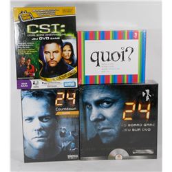 BUNDLE OF GAMES INCL 24 & CSI.