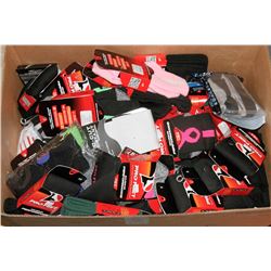 LARGE BOX OF ASSORTED SPORTS SOCKS