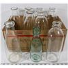 Image 1 : BOX OF VINTAGE MILK BOTTLES.