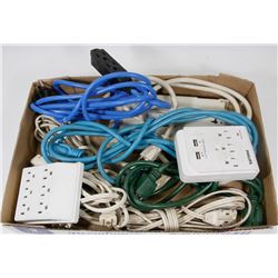 FLAT W/ 6 EXTENSION CORDS, COMPUTER EQUIPMENT