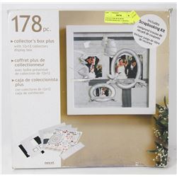 COLLECTORS BOX WITH SCRAPBOOKING KIT  ( CRAFTS )