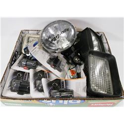 FLAT OF ASSORTED 12 VOLT ACCESSORIES