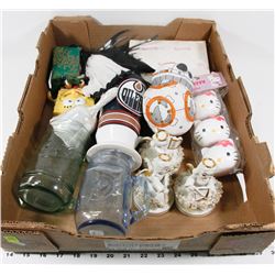 FLAT OF VARIOUS COLLECTIBLES INCL OILERS, PRECIOUS