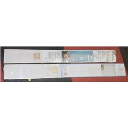 2 WINDOW BLINDS 35.5"X45" AND 45.5"X64".