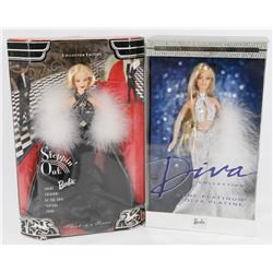 LOT OF 2 COLLECTORS BARBIE'S - STEPPING OUT & DIVA.