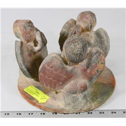 CLAY ANGEL FRIENDSHIP RING CANDLE HOLDER