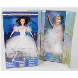 LOT OF 2 COLLECTORS BARBIE'S - SWAN LAKE &