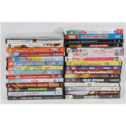 BOX OF ABOUT 40 TOTAL DVDS INCL HOW I MET YOUR