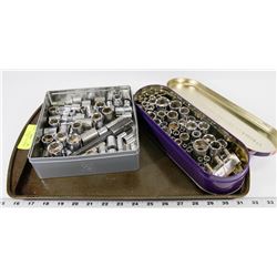 2 SETS OF SOCKETS - ONE METRIC, ONE SAE - 1/2" DR