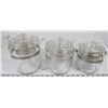 Image 1 : 10) 3 SETS OF COFFEE PERCOLATORS.