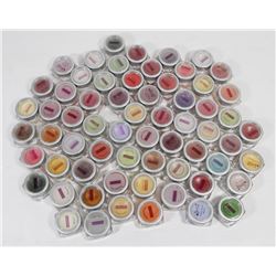 LOT OF 60 SMALL SCENTSY WAX SAMPLES.
