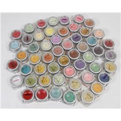 LOT OF 60 SMALL SCENTSY WAX SAMPLES.