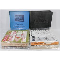 BOX OF VINTAGE CARE REPAIR MANUALS.