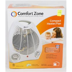 COMFORT ZONE COMPACT HEATER/FAN