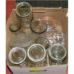 CLEAR ASSORTED GLASS WARE