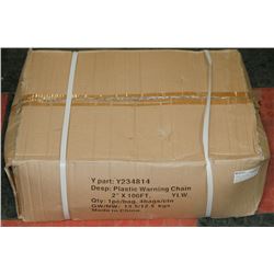 YELLOW PLASTIC WARNING CHAIN 2 INCH