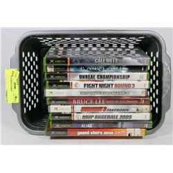 LOT OF 10 XBOX GAMES.