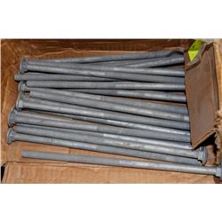 PARTIAL CASE OF 1/2-13X12 UNC CARRIAGE BOLTS