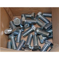 PARTIAL CASE OF 8X2-1/2" HT ZP NC HEX CAP SCREWS