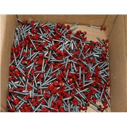 PARTIAL CASE OF RED ROOFING SCREWS