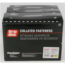 3 CASES OF GRIP RITE COLLATED STAPLES 18 GAUGE