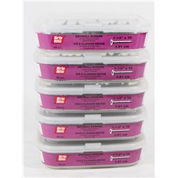 5 TUBS OF GRIP RITE DRYWALL SCREWS 1-1/2" X 10