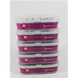 5 TUBS OF GRIP RITE DRYWALL SCREWS 1-1/2" X 10