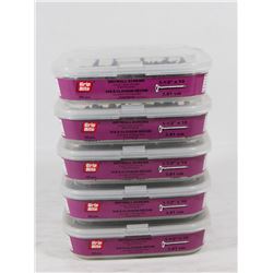 5 TUBS OF GRIP RITE DRYWALL SCREWS 1-1/2" X 10