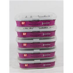 5 TUBS OF GRIP RITE DRYWALL SCREWS 1-1/2" X 10