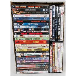 FLAT OF ASSORTED DVDS