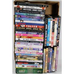 FLAT OF ASSORTED DVDS
