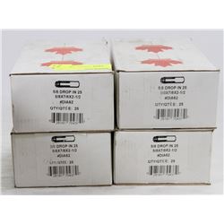4 CASES OF 5/8 DROP IN ANCHORS