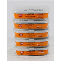 5 TUBS OF GRIP RITE FLOORING SCREWS 1-1/2" X 8