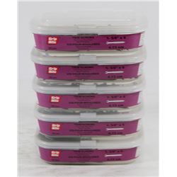 5 TUBS OF GRIP RITE TRIM SCREWS 1-5/8" X 6