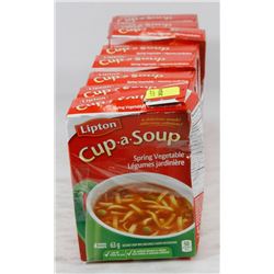8 BOXES OF LIPTON CUP A SOUP SPRING VEGETABLE