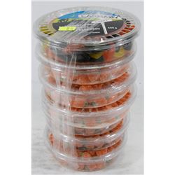 7 TUBS OF ASSORTED CANDY