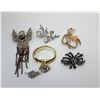 Image 1 : 5 - LOT OF 6 VINTAGE BROOCHES