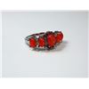Image 1 : 8 - CORAL FIRE OPAL FASHION RING