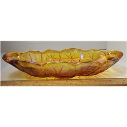 25 - VINTAGE CARNIVAL GLASS RELISH