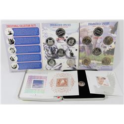 3 COIN SETS INCL ENDANGERED SPECIES COIN SETS &
