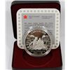 Image 1 : 1989 CANADIAN PROOF SILVER DOLLAR IN DISPLAY WITH