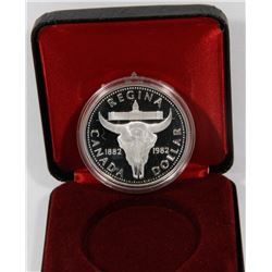 1982 CANADIAN PROOF SILVER DOLLAR IN DISPLAY