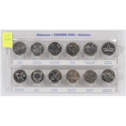 2000 CANADIAN 12 COIN MILLENNIUM QUARTER COLLECTION