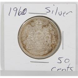 1960 CANADIAN SILVER 50 CENT COIN