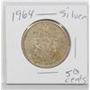 Image 1 : 1964 CANADIAN SILVER 50 CENT COIN