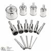 Image 1 : NEW 15PC DIAMOND COATED HOLE SAW DRILL BIT SET FOR