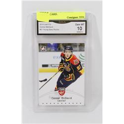 CONNOR MCDAVID GRADED HOCKEY CARD.