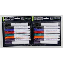 24 DRY ERASE MARKERS