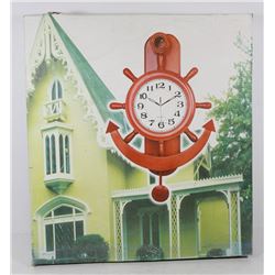 NEW BOAT ANCHOR WALL CLOCK WITH PENDULUM
