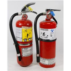 LOT OF TWO 5LB FIRE EXTINGUISHERS.